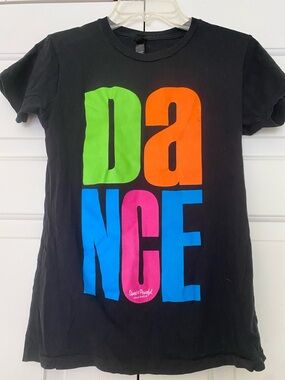 Alternative Black Tee with “DANCE” Logo